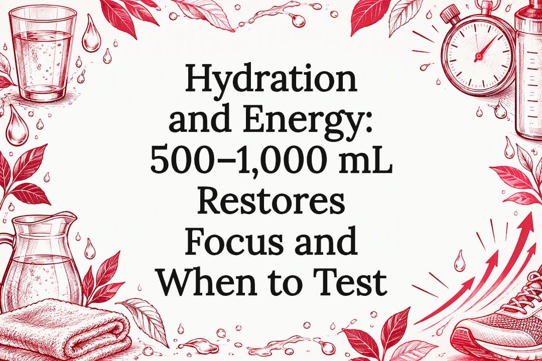 Hydration and energy title card illustration