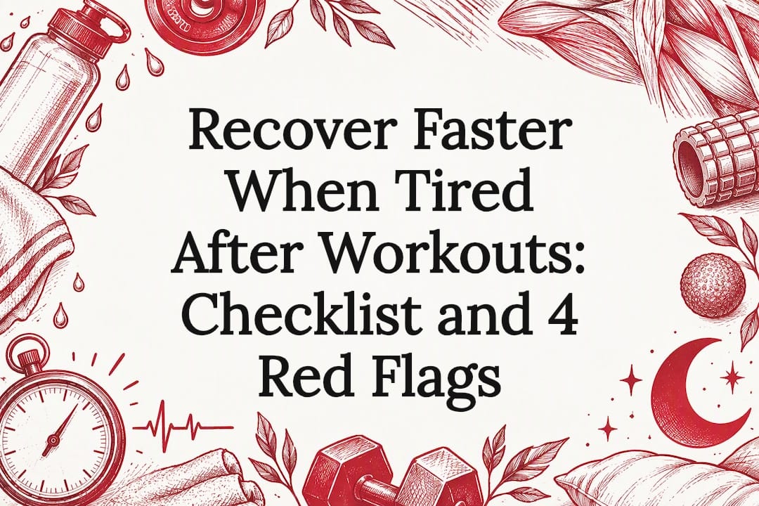 Decorative workout recovery title card