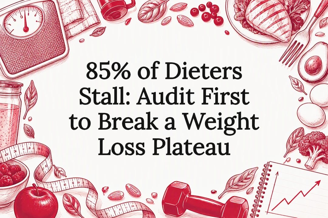Weight loss plateau title card illustration