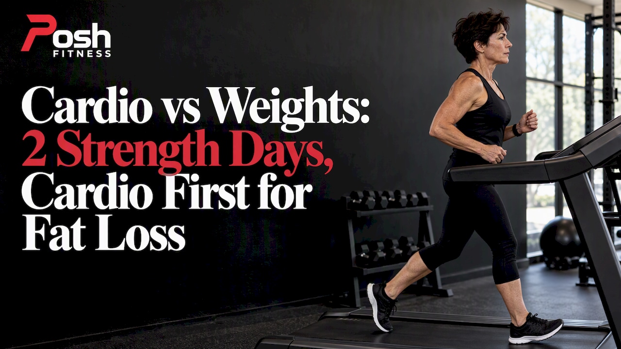 1791810262122_Woman-walking-on-treadmill-near-dumbbells Woman walking on treadmill near dumbbells