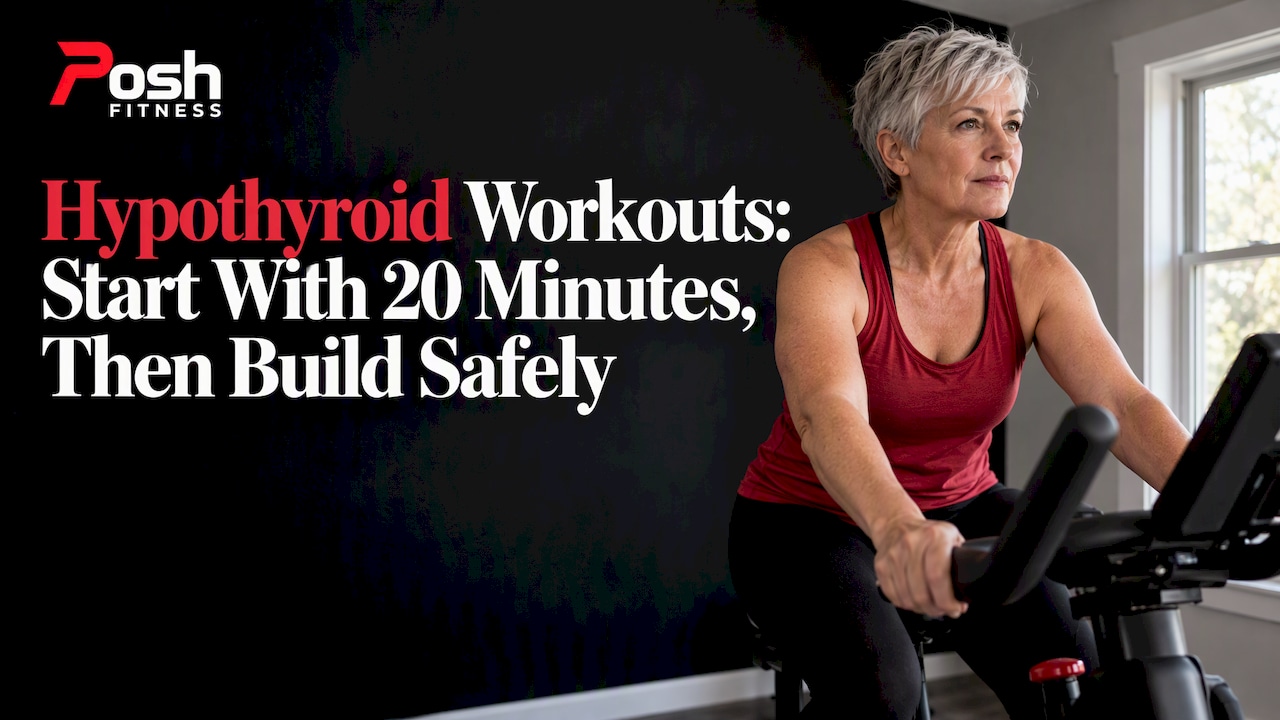 Adult cycling gently at home