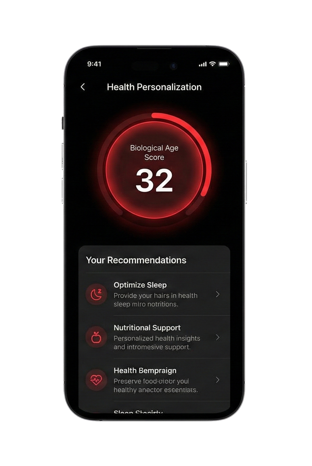 Personalization App Interface